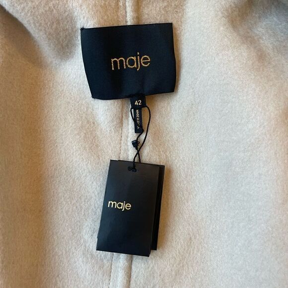 MAJE 
Gwenn Trench Coat - Ecru - Picture 6 of 11